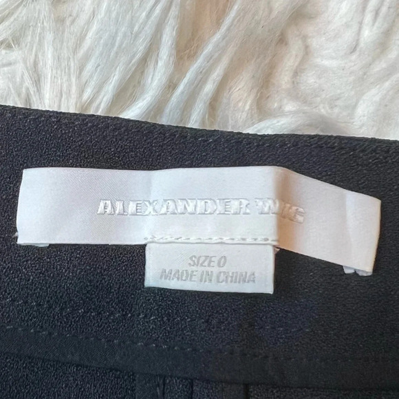 NWOT Alexander Wang Casual Crepe Trouser Pants Black Designer Women’s 0 - Picture 6 of 10